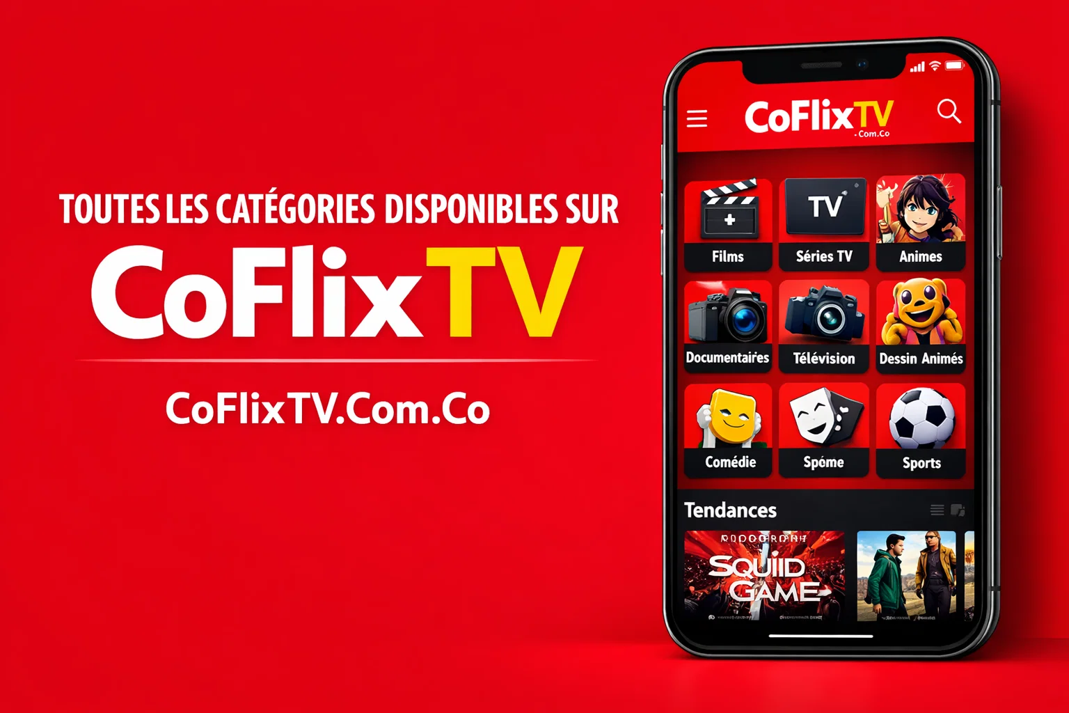Toutes les Catégories Disponibles sur CoFlix TV